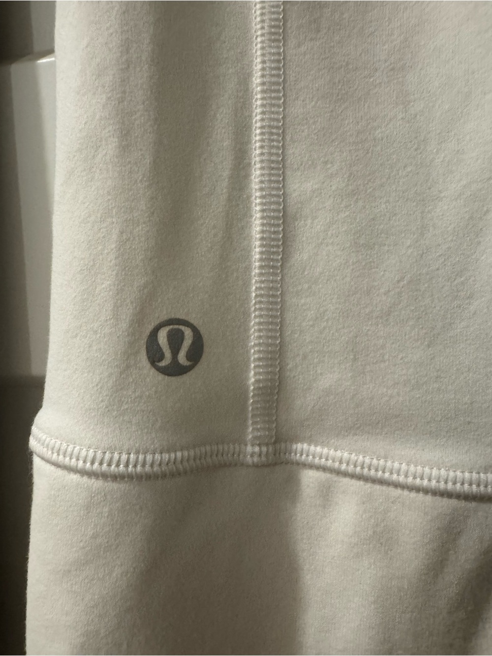 Lululemon Cream Varsity-Style Jacket and matching blue & white tank top - Picture 5 of 8